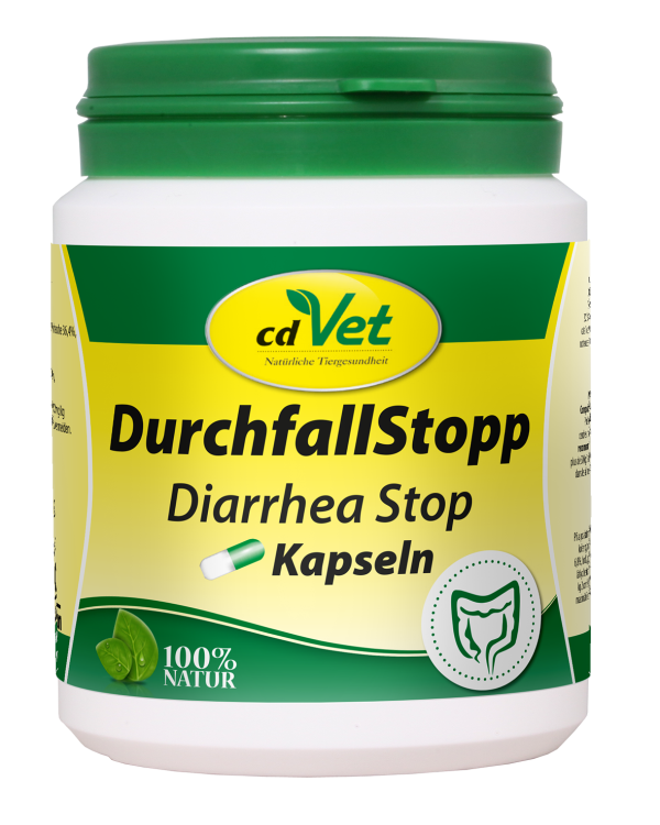 cdVet DurchfallStopp – kapsułki na ostrą biegunkę u psów i kotów (100 kapsułek)