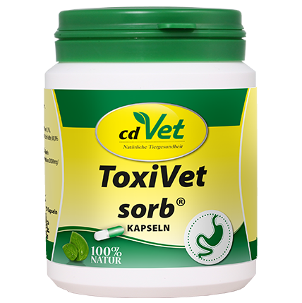 cdVet ToxiVet Sorb 200 kapsułek – kapsułki wiążące toksyny dla psów i kotów