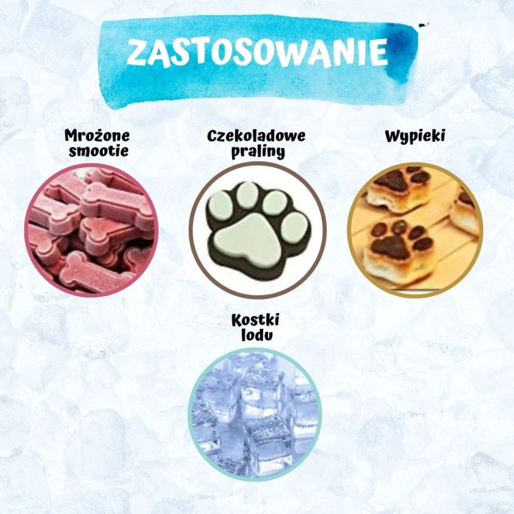 silikonowa foremka łapki do lodu, czekoladek wypieków zastosowanie.jpg