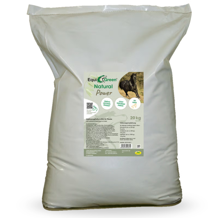 EquiGreen Natural Power z owsem  20kg Naturalna pasza musli dla koni.png