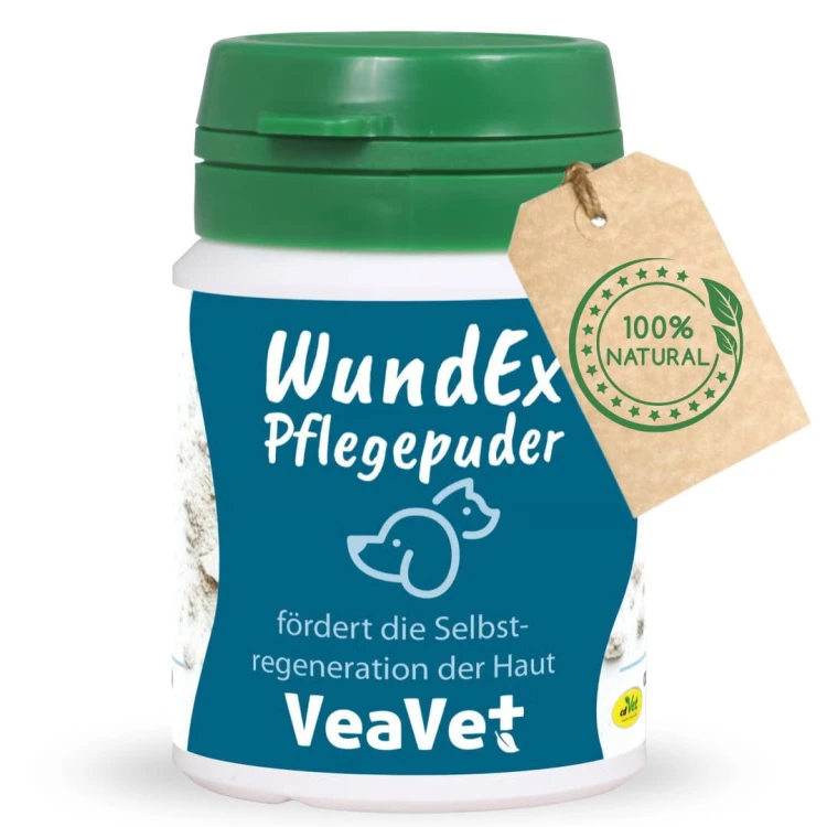 cdVet VeaVet WundEx Pflege Puder 15g - naturalny puder do pielęgnacji mokrych ran, ropnych, sączących się ran psów, kotów .jpg