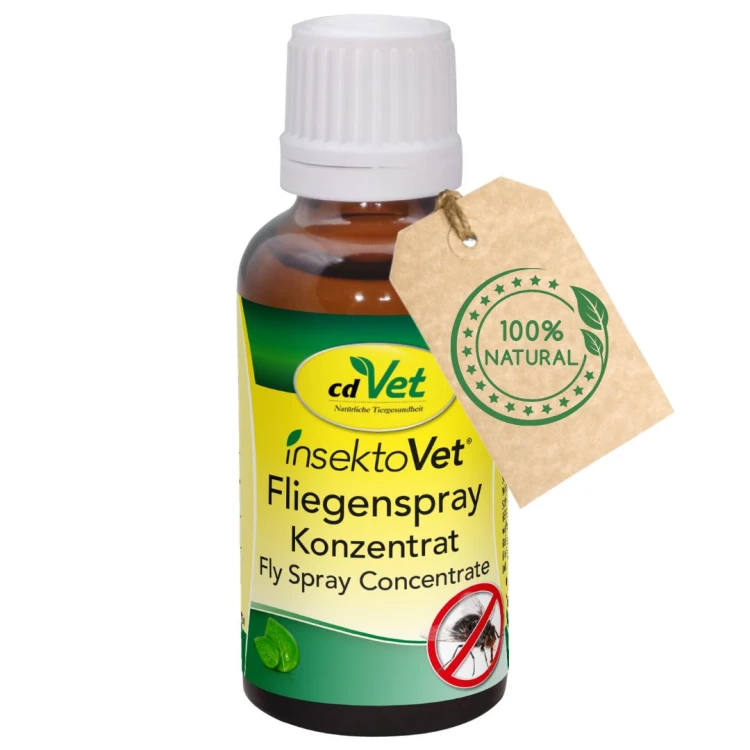 naturalny spray odstraszający muchy i owady dla konia cdVet insektoVet Fliegenspray konzentrat 50 ml .jpg