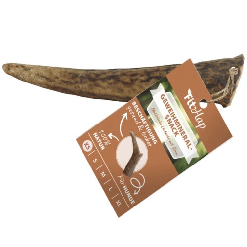 Poroże jelenia - gryzak dla psa - naturalny Fit-Hap GeweihMineral Snack XS .jpg
