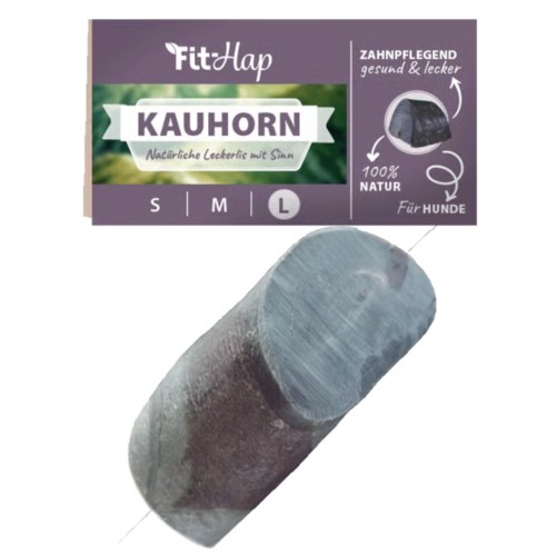 Róg bawoła dla psa – naturalny gryzak - Fit-Hap Kauhorn L.jpg