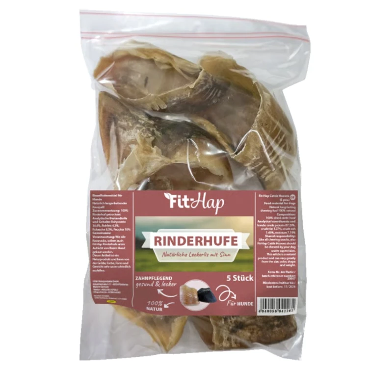 Kopyta wołowe dla psa – naturalny gryzak Fit-Hap Rinderhufe  5 sztuk .jpg