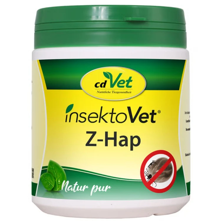 Przysmaki na kleszcze dla psa i konia – naturalne wsparcie organizmu cdVet insektoVet Z-Hap 350 g .jpg