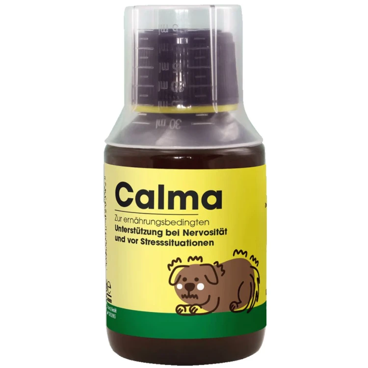 Naturalne krople uspokajające dla psa, kota i konia na stres i nerwowość – z melisą i dziurawcem  - cdVet Calma 100 ml.jpg