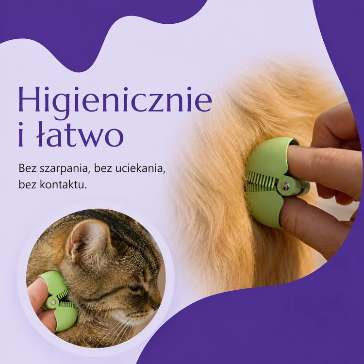 Ticky® Kleszczożarł – usuwacz kleszczy 3w1 dla psa i kota łatwe i higienicze usunięcie kleszcza zanim się wbije.png