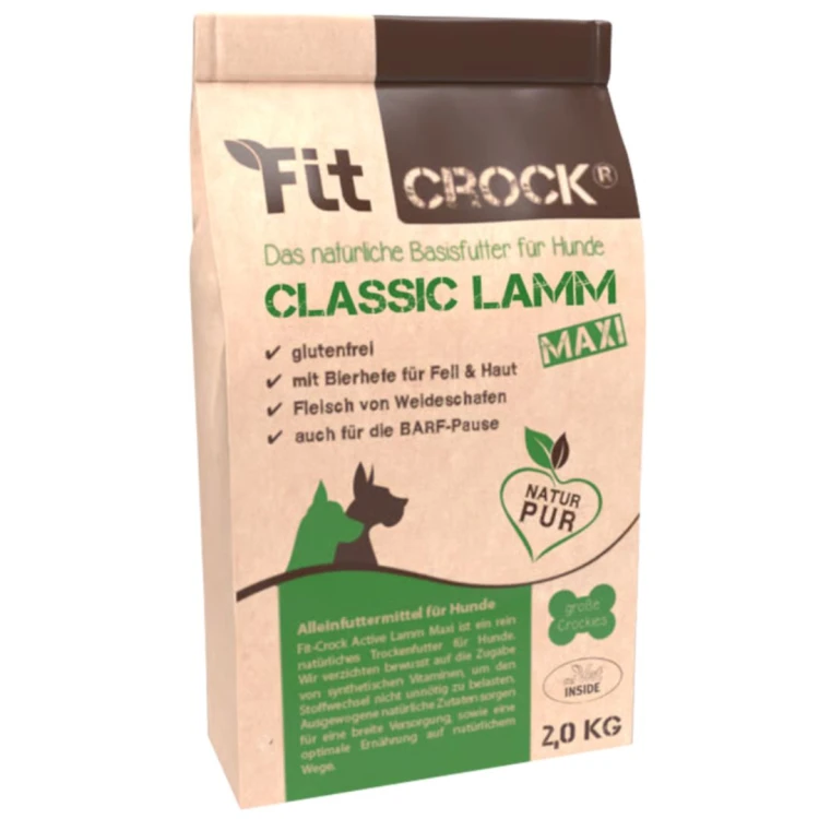 Fit-Crock Classic Maxi 2 kg naturalna karma tłoczona na zimno z jagnięciną dla psów   (1).jpg