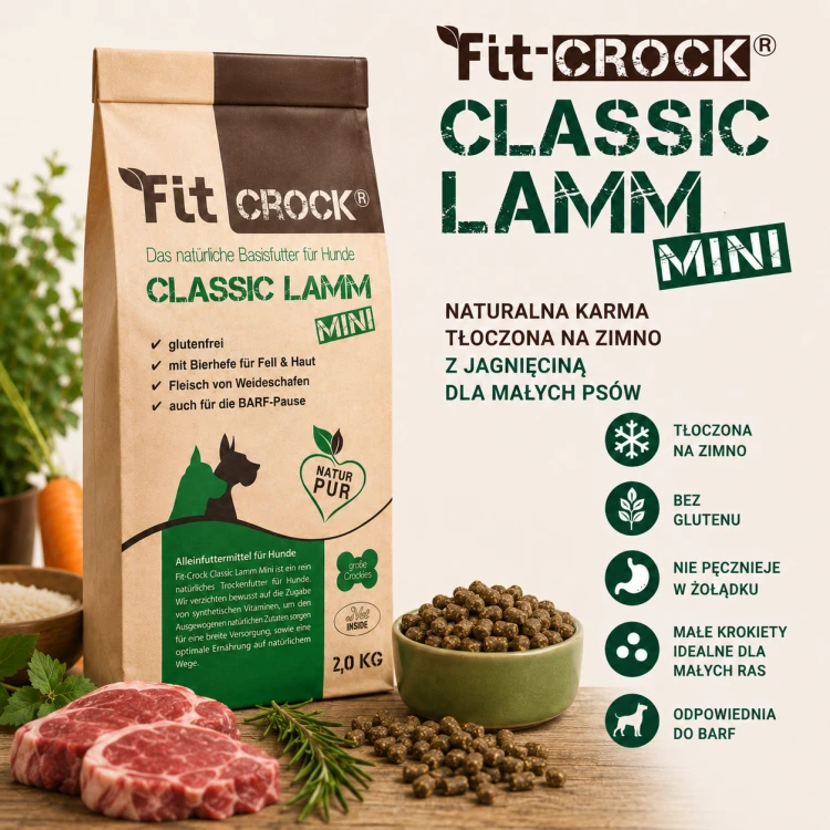 Fit-Crock Classic Mini - Karma dla psów tłoczona na zimno.png