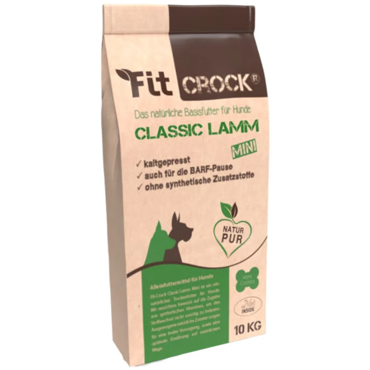 Fit-Crock Classic Mini 10 kg - naturalna karma tłoczona na zimno z jagnięciną dla psów .jpg