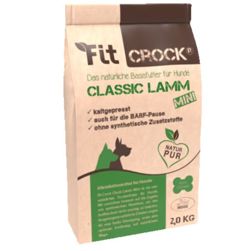 Fit-Crock Classic Mini 2 kg - naturalna karma tłoczona na zimno z jagnięciną dla psów .jpg