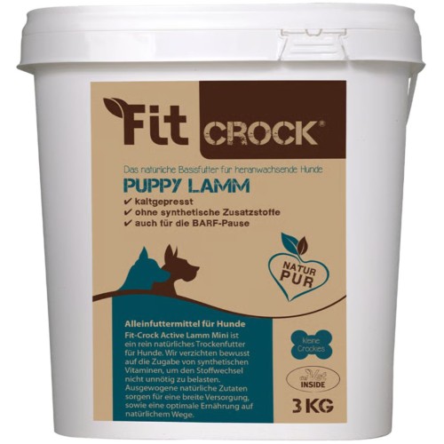 Fit-Crock Puppy 3 kg - naturalna karma tłoczona na zimno z jagnięciną dla szczeniąt i młodych psów.jpg