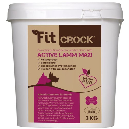 Fit-Crock Active Lamm Maxi 3 kg– naturalna karma - bez zbóż - tłoczona na zimno dla.jpg