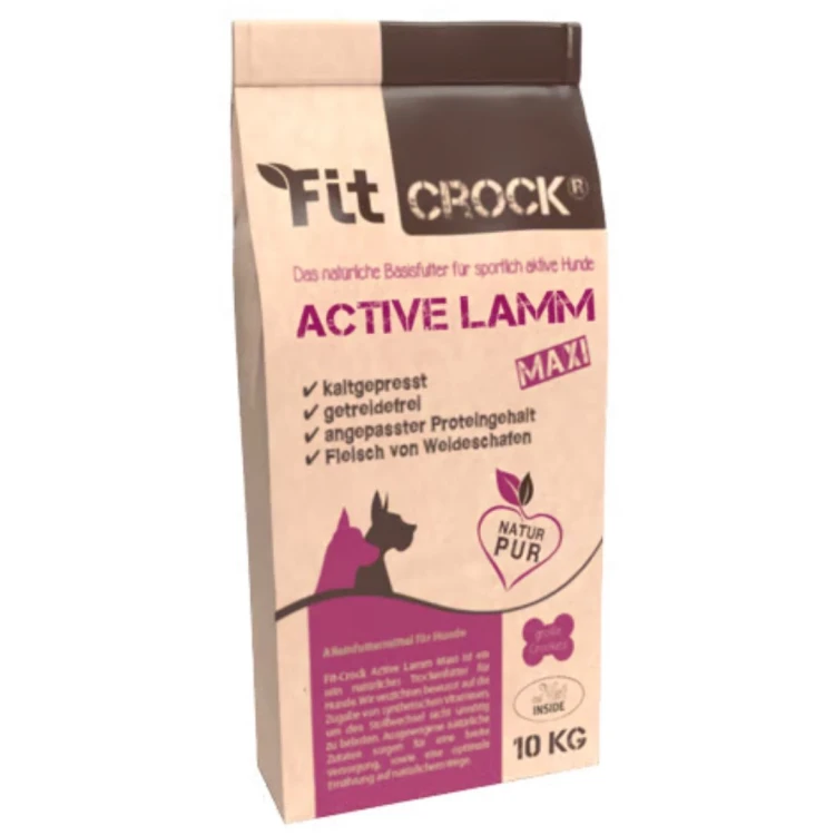 Fit-Crock Active Lamm Maxi 10 kg – naturalna karma - bez zbóż - tłoczona na zimno dla.jpg