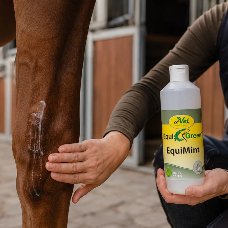 EquiGreen EquiMint 500ml EquiGreen EquiMint Naturalny Żel dla koni na mięśnie i stawy po treningu regeneracja (1).jpg