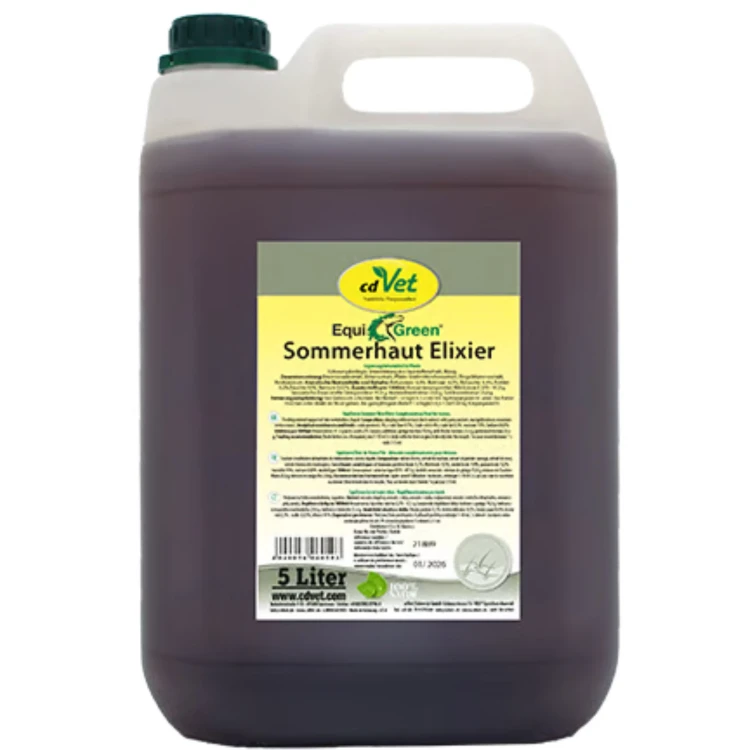 cdVet EquiGreen Sommerhaut Elixier 5 l – naturalny suplement dla koni ze skłonnością do świądu letniego i egzemy letniej.jpg