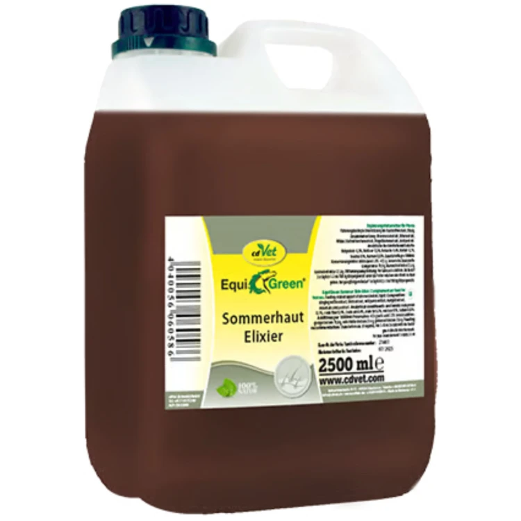 cdVet EquiGreen Sommerhaut Elixier 2.5 l – naturalny suplement dla koni ze skłonnością do świądu letniego i egzemy letniej.jpg