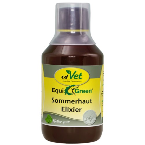 cdVet EquiGreen Sommerhaut Elixier 250 ml – naturalny suplement dla koni ze skłonnością do świądu letniego i egzemy letniej.jpg