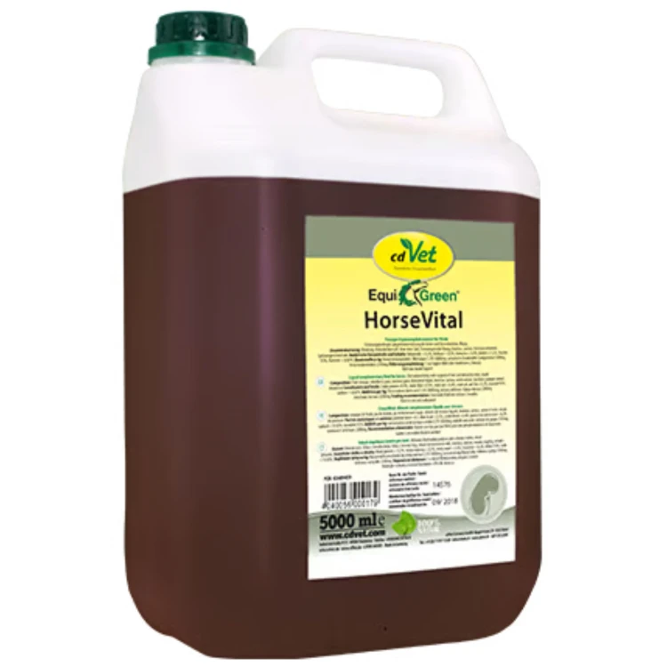 cdVet EquiGreen HorseVital 5 l  1 l – witalność, regeneracja i wsparcie metabolizmu koni .jpg