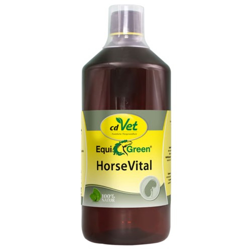 cdVet EquiGreen HorseVital 1 l – witalność, regeneracja i wsparcie metabolizmu koni .jpg