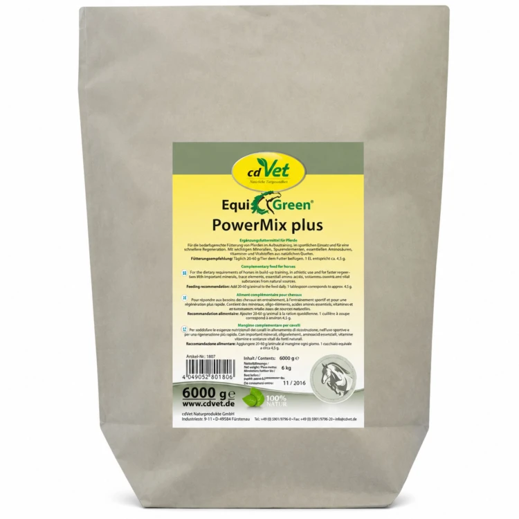 EquiGreen PowerMix plus 6 kg – aminokwasy na budowę mięśni i regenerację koni sportowych.jpg