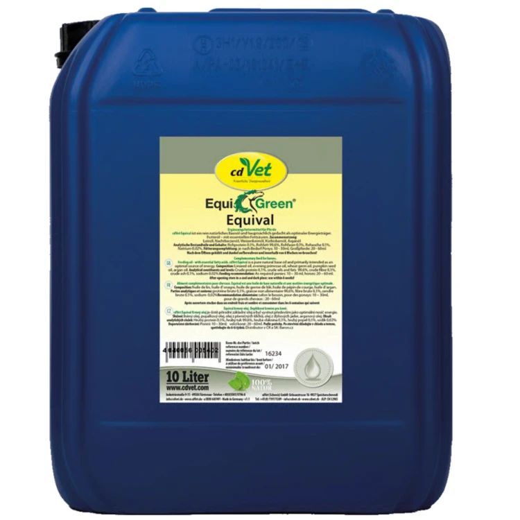 cdVet EquiGreen Equival 10 l – olej dla koni Omega 3 i 6 na sierść, skórę i energię.jpg