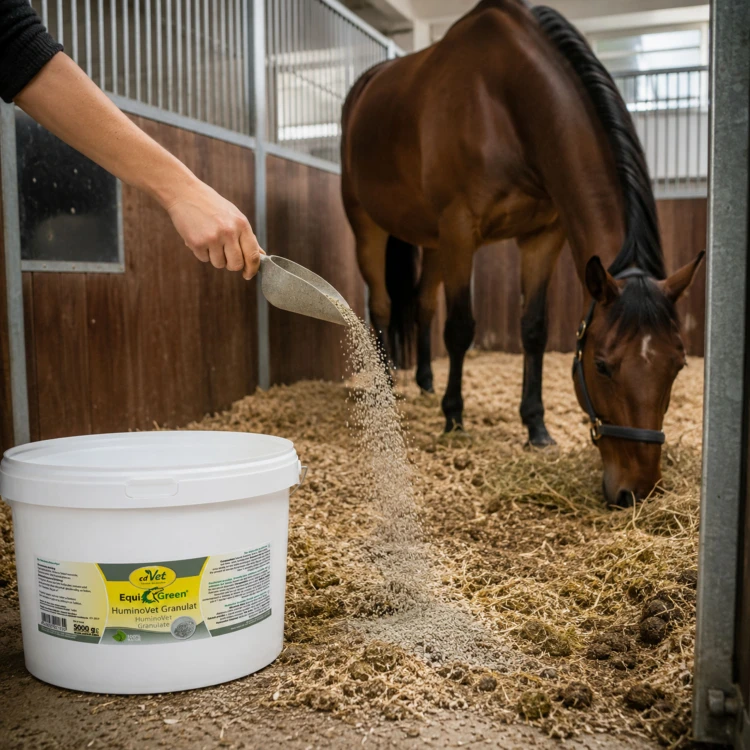 EquiGreen HuminoVet Granulat – naturalny granulat wiążący amoniak i poprawiający higienę stajni  cdVet.jpg
