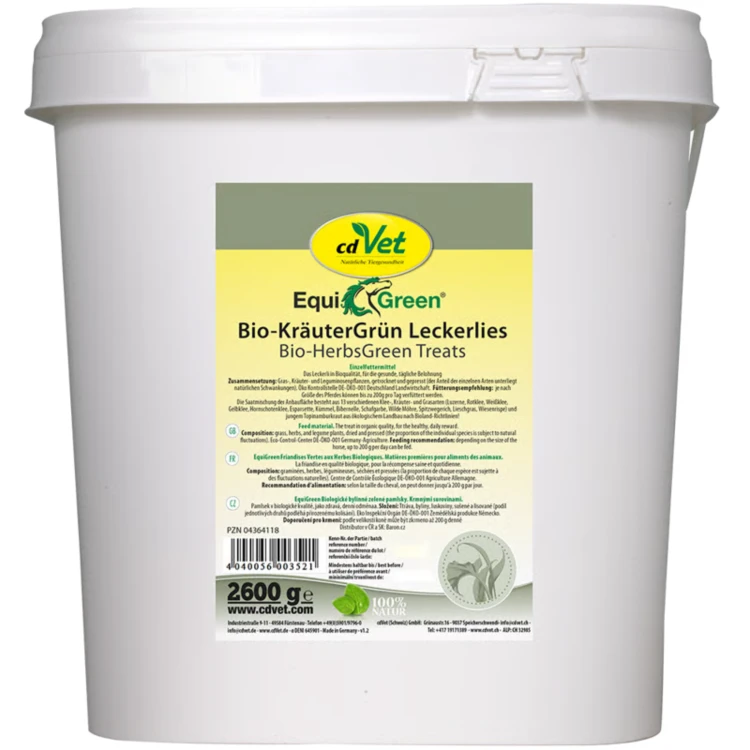 EquiGreen Bio-KräuterGrün Leckerlis 2.6 kg – naturalne BIO przysmaki z ziołami dla koni.png