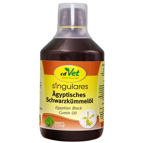 Singulares Ägyptisches Schwarzkümmelöl 500 ml – 100% egipski olej z czarnuszki dla koni i psów  cdVet.jpg