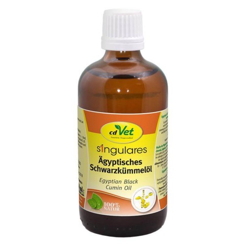 Singulares Ägyptisches Schwarzkümmelöl 100 ml  – 100% egipski olej z czarnuszki dla koni i psów  cdVet.jpg